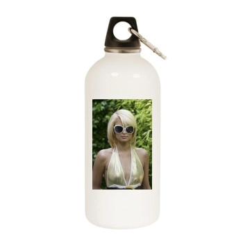 Paris Hilton White Water Bottle With Carabiner