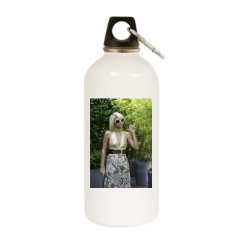 Paris Hilton White Water Bottle With Carabiner