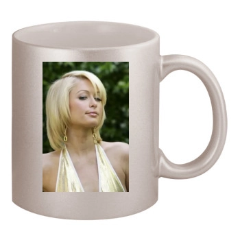 Paris Hilton 11oz Metallic Silver Mug