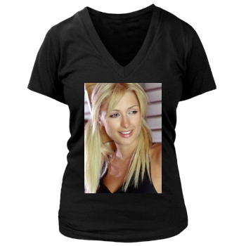 Paris Hilton Women's Deep V-Neck TShirt