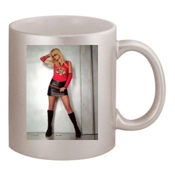 Paris Hilton 11oz Metallic Silver Mug