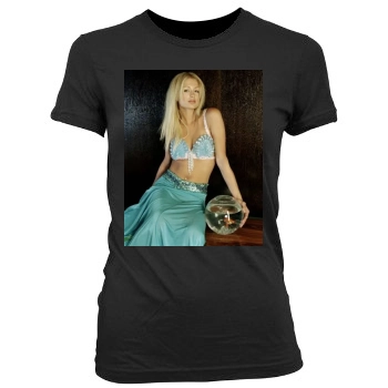 Paris Hilton Women's Junior Cut Crewneck T-Shirt