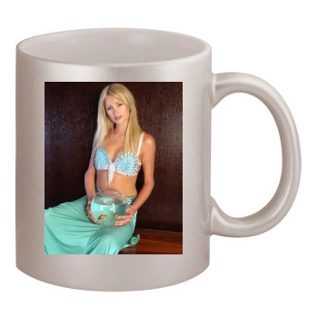 Paris Hilton 11oz Metallic Silver Mug