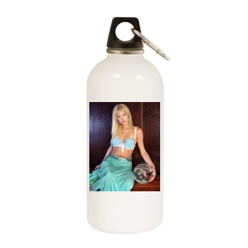 Paris Hilton White Water Bottle With Carabiner