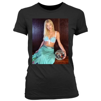 Paris Hilton Women's Junior Cut Crewneck T-Shirt