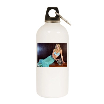 Paris Hilton White Water Bottle With Carabiner