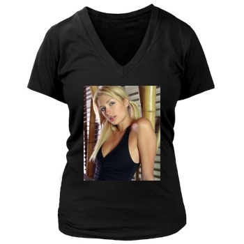 Paris Hilton Women's Deep V-Neck TShirt