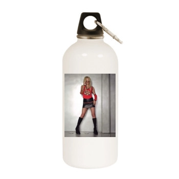 Paris Hilton White Water Bottle With Carabiner