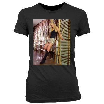 Paris Hilton Women's Junior Cut Crewneck T-Shirt