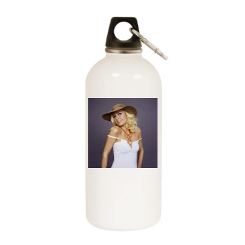 Paris Hilton White Water Bottle With Carabiner