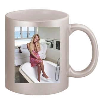 Paris Hilton 11oz Metallic Silver Mug