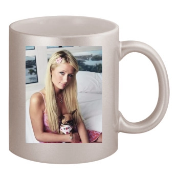 Paris Hilton 11oz Metallic Silver Mug