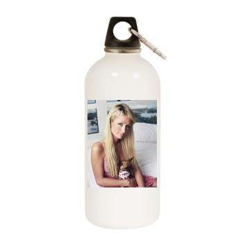 Paris Hilton White Water Bottle With Carabiner