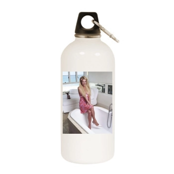 Paris Hilton White Water Bottle With Carabiner