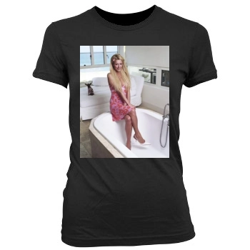 Paris Hilton Women's Junior Cut Crewneck T-Shirt