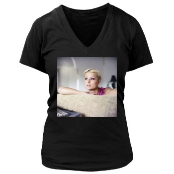 Paris Hilton Women's Deep V-Neck TShirt