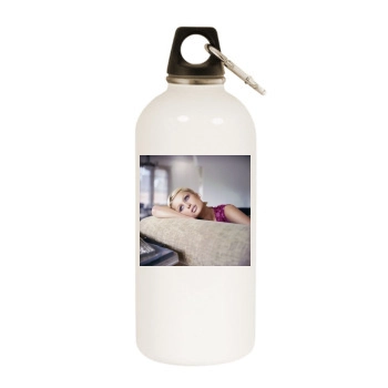 Paris Hilton White Water Bottle With Carabiner