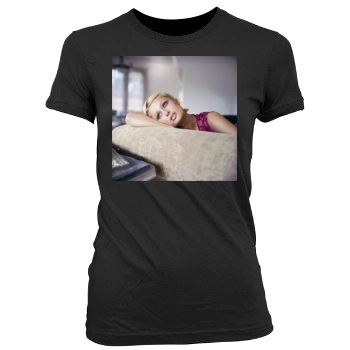 Paris Hilton Women's Junior Cut Crewneck T-Shirt