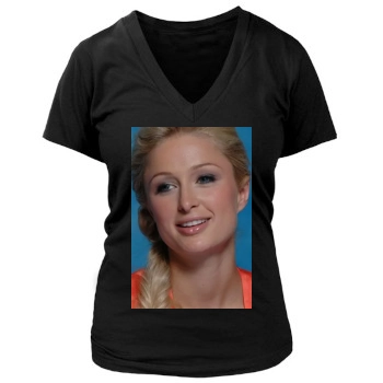 Paris Hilton Women's Deep V-Neck TShirt