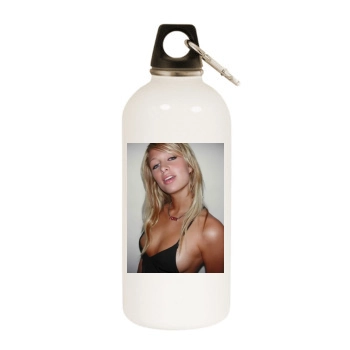 Paris Hilton White Water Bottle With Carabiner