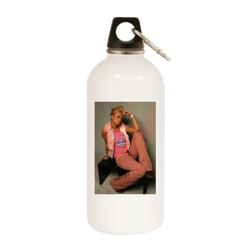 Paris Hilton White Water Bottle With Carabiner