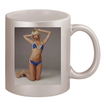 Paris Hilton 11oz Metallic Silver Mug