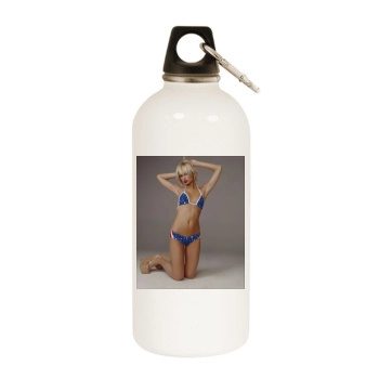 Paris Hilton White Water Bottle With Carabiner