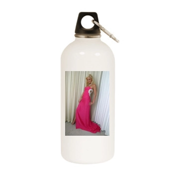 Paris Hilton White Water Bottle With Carabiner