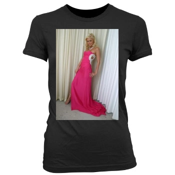 Paris Hilton Women's Junior Cut Crewneck T-Shirt