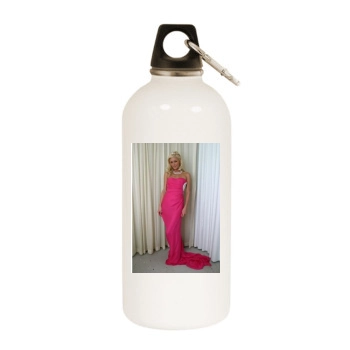 Paris Hilton White Water Bottle With Carabiner