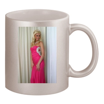 Paris Hilton 11oz Metallic Silver Mug