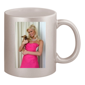 Paris Hilton 11oz Metallic Silver Mug