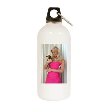 Paris Hilton White Water Bottle With Carabiner