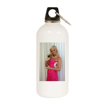 Paris Hilton White Water Bottle With Carabiner