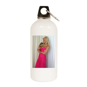 Paris Hilton White Water Bottle With Carabiner