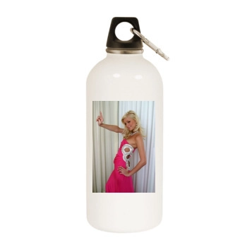 Paris Hilton White Water Bottle With Carabiner