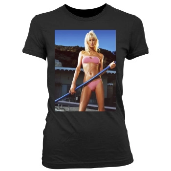 Paris Hilton Women's Junior Cut Crewneck T-Shirt