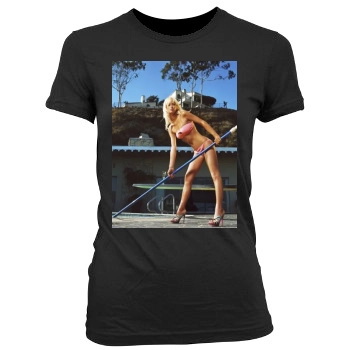 Paris Hilton Women's Junior Cut Crewneck T-Shirt