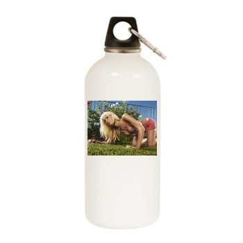 Paris Hilton White Water Bottle With Carabiner