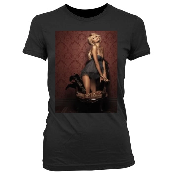 Paris Hilton Women's Junior Cut Crewneck T-Shirt