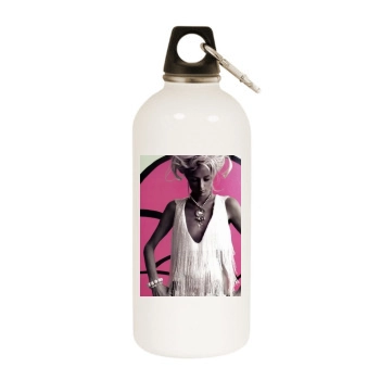 Paris Hilton White Water Bottle With Carabiner