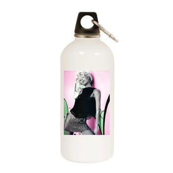 Paris Hilton White Water Bottle With Carabiner