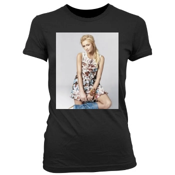 Paris Hilton Women's Junior Cut Crewneck T-Shirt