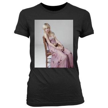 Paris Hilton Women's Junior Cut Crewneck T-Shirt