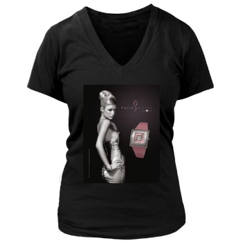 Paris Hilton Women's Deep V-Neck TShirt