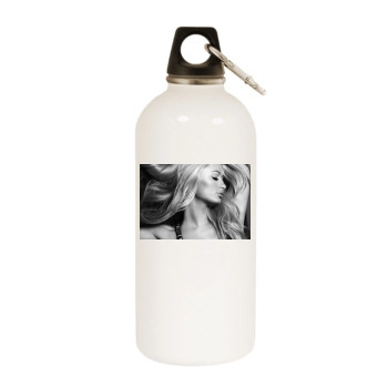 Paris Hilton White Water Bottle With Carabiner