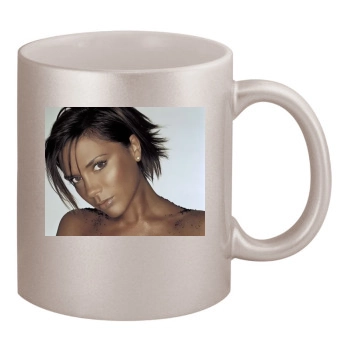 Victoria Beckham 11oz Metallic Silver Mug