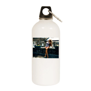 Victoria Beckham White Water Bottle With Carabiner