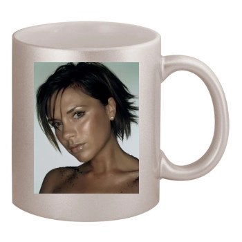 Victoria Beckham 11oz Metallic Silver Mug