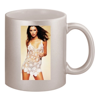 Victoria Beckham 11oz Metallic Silver Mug